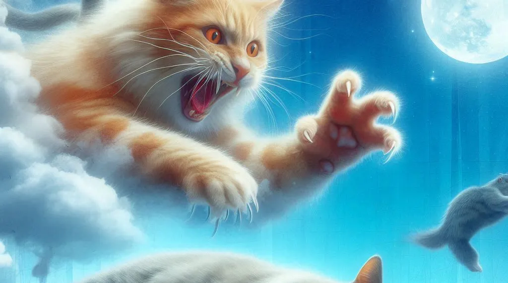 sonhar com gato atacando