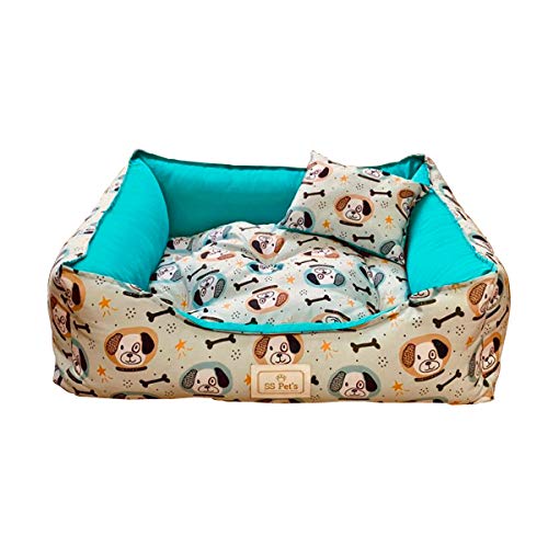 Cama Pet para Cães e Gatos Osso Dog Tamanho Médio SS Pets para Cães