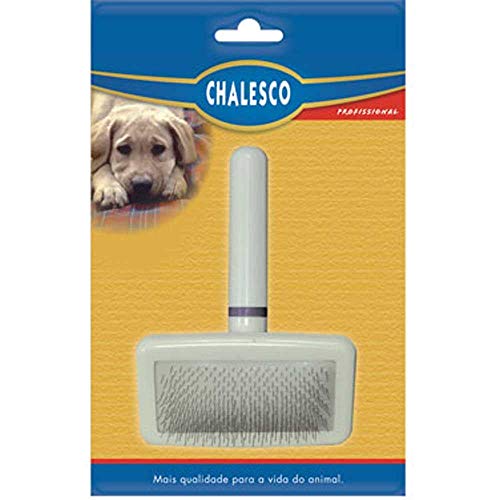 Chalesco Rasqueadeira Macia Branca Para Cães