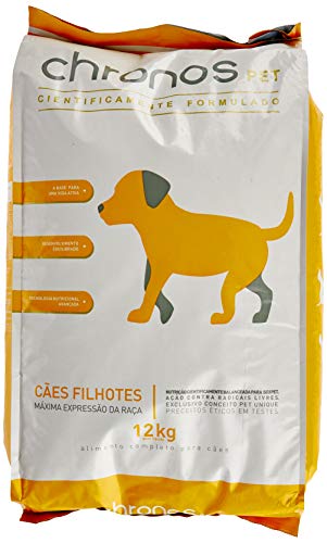 Chronos Ração Pet Super Premium Para Cães Filhotes De Raças Pequenas Sabor Frango 12Kg