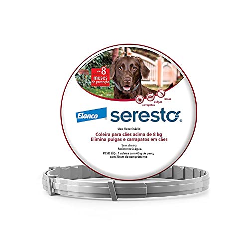 Elanco Coleira Seresto® Anti-Carrapatos E Pulgas Para Cães Acima De 8Kg