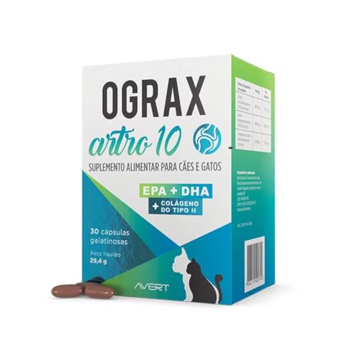 Ograx Artro 10 Cães e Gatos 30 Cápsulas - Avert…