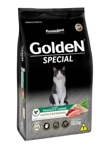 Ração Golden Special Gatos Castrados Frango e Carne 10.1kg
