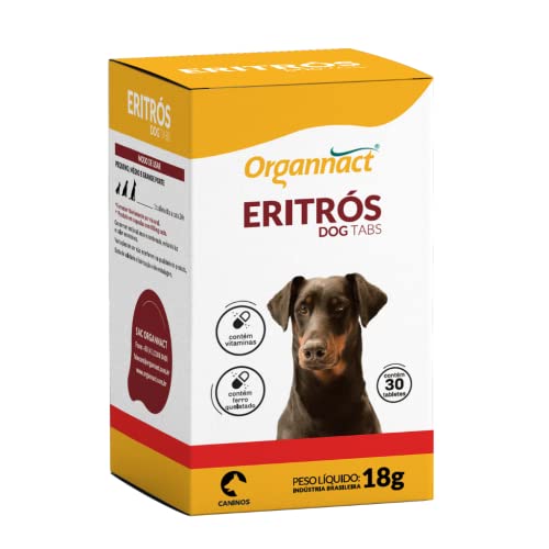 Suplemento Vitamínico Para Cães Eritrós Dog 18g | Organnact