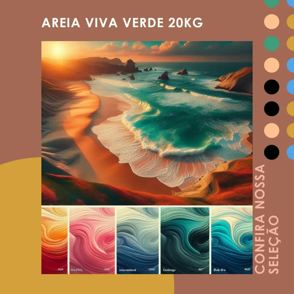 Principais 5 areia viva verde 20kg