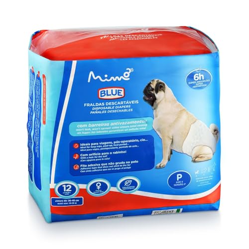 Fralda Higiênica Fêmea Tam. P 12 Peças Blue Mimo - PP372