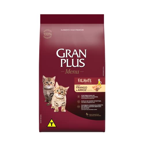 Granplus Ração Para Gatos Filhotes Gran Plus Frango E Arroz 3Kg