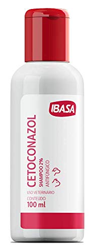 Ibasa Shampoo Antifúngico Cetoconazol Para Cães E Gatos 100Ml