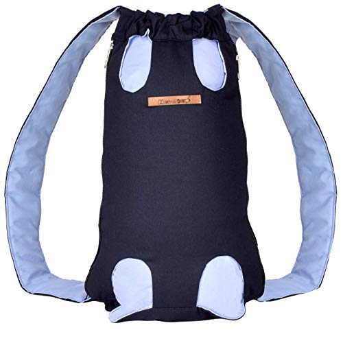 Meu Bicho Mochila Canguru Cães E Gatos - - G - Azul (Circunf (A) 39 Cm - Comp (B) 49 Cm)