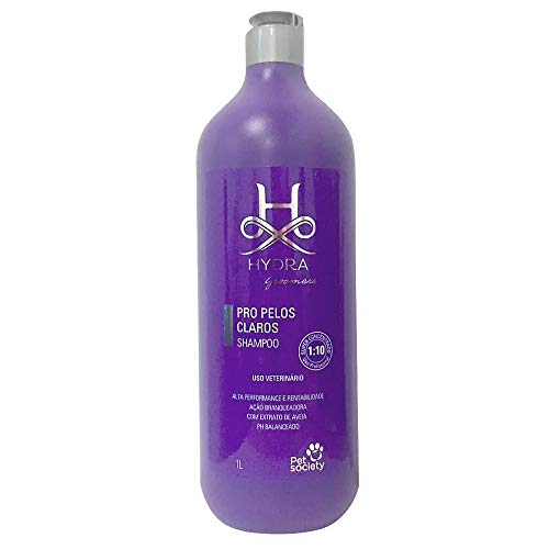 Shampoo Pet Society para Cães e Gatos Hydra Groomers Pelos Claros 1L