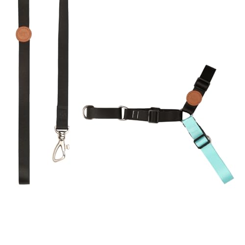 Toh Conjunto Peitoral Antipuxão E Guia Preto P
