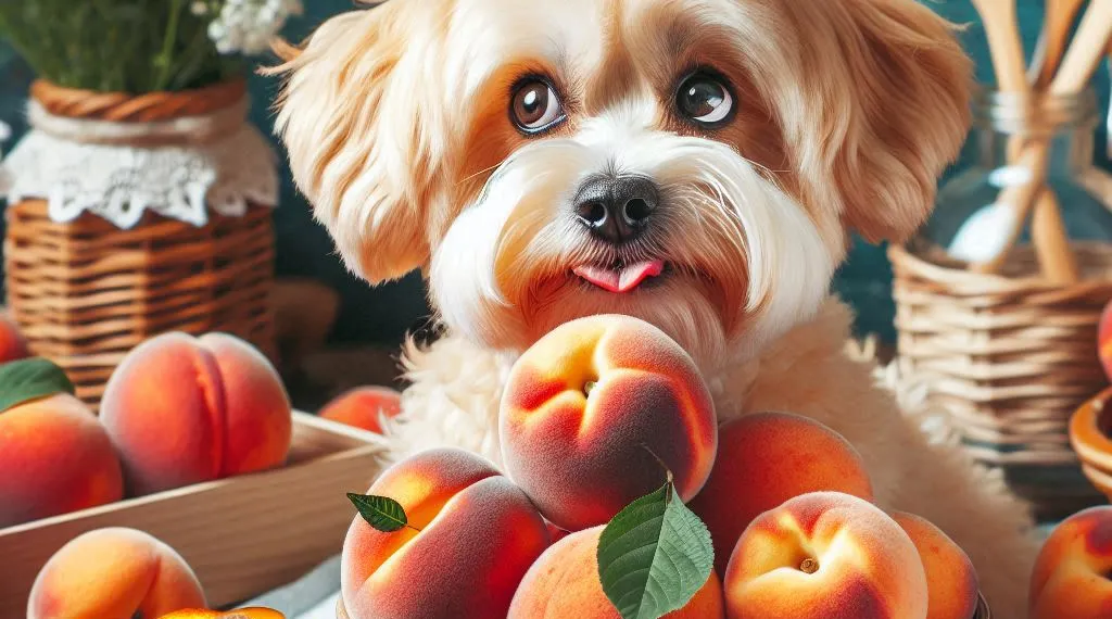 cachorro pode comer pessego