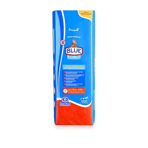 Blue Premium Tapete Higiênico Para Cães 30 Unidades