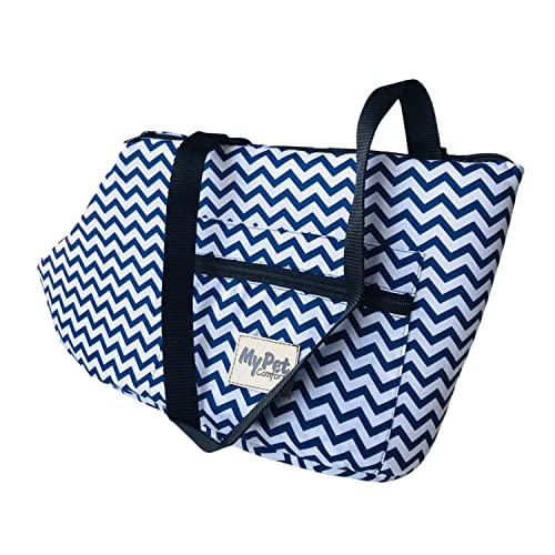 Bolsa de Passeio Pet para Cachorros e Gatos Top estampa Ipanema Amarela Média - My Pet Brasil - com zíper e guia interna