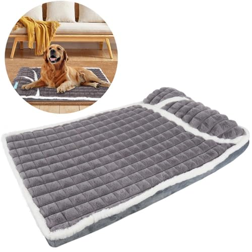 Cama Colchão Ortopédica para Pet Cães Confortável Confort Antiderrapante 75x45cm - Duke & Dixie (Cinza)