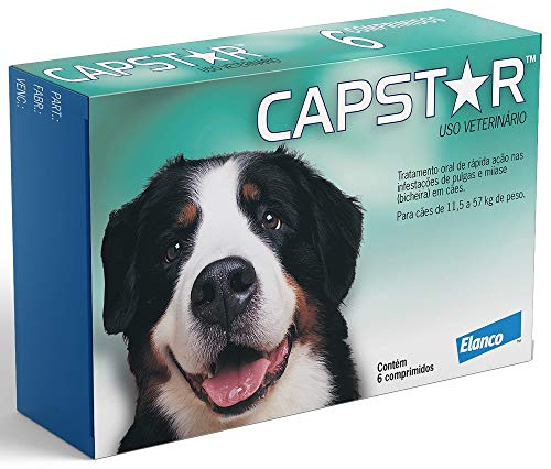 Capstar 57,0kg Verde, 6 com para Elanco