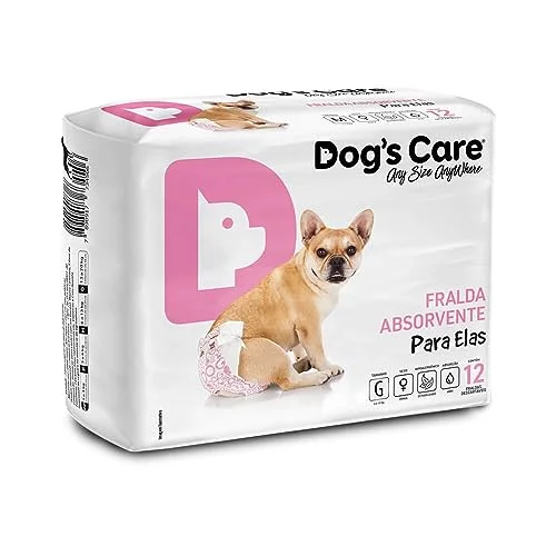 Dog's Care Eco Fralda Absorvente Para Fêmeas - G 12 Unidades