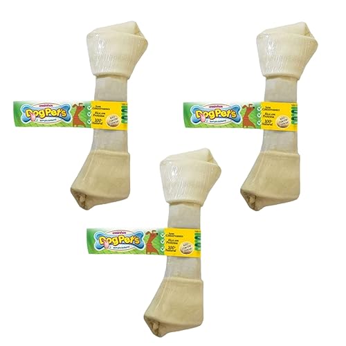 Kit de Ossos de Couro Natural para Cães