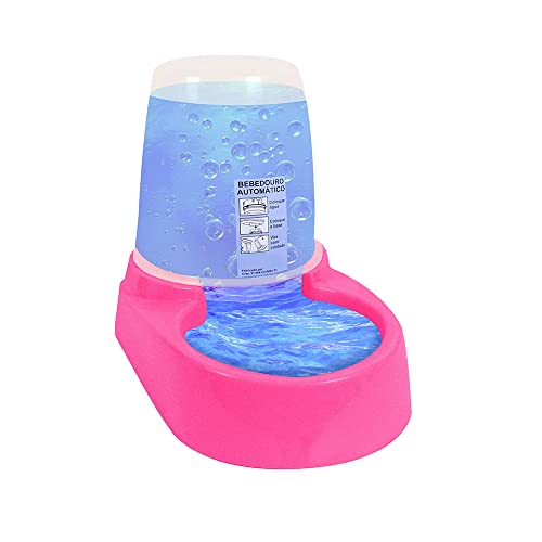 MY PET BRASIL Comedouro Para Cães Comedouro Dupla Função 2 Em 1 Comedouro E Bebedouro Automático E Prático Rosa