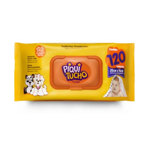 PIQUITUCHO Toalhinhas Umed Premium 1 Unidade Com 120 Lenços Umedecidos