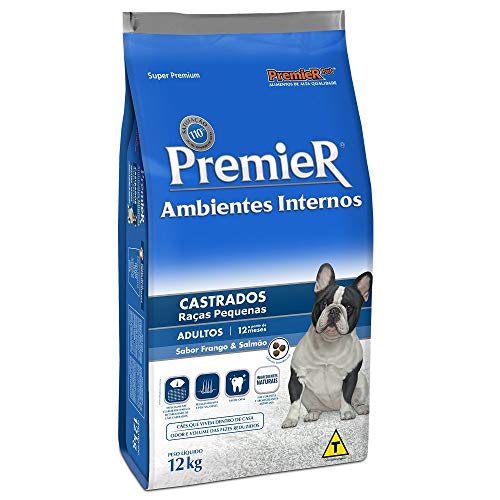 Ração Premier para Cães Adultos Castrados Sabor Frango e Salmão 12kg
