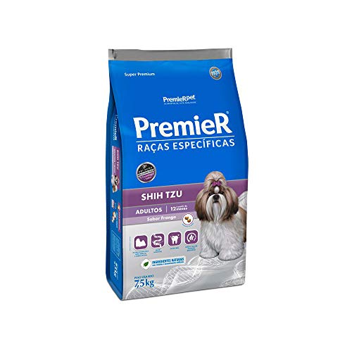 Ração Premier Shih Tzu Raças Específicas para Cães Adultos - 7,5kg Premier Pet