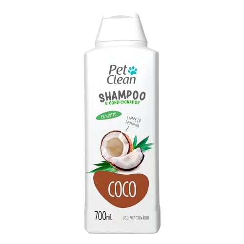 Shampoo Pet Clean PetClean Coco Cães Cachorros Pet 700ml