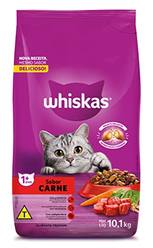 whiskas Ração Whiskas Carne Para Gatos Adultos 10 1 Kg