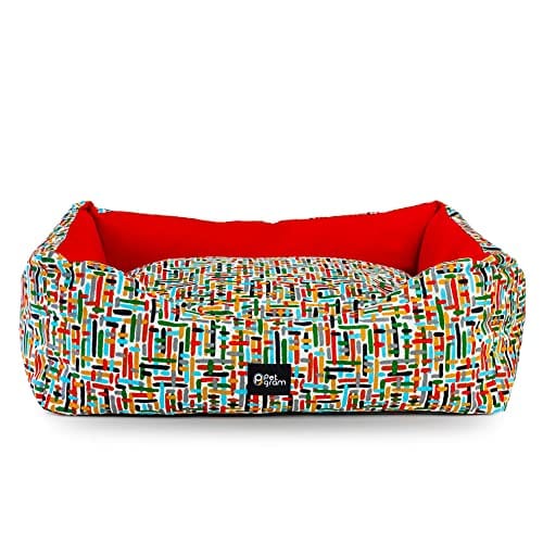 Cama Pet Impermeável e Lavável para Cachorros, Petgram, Modelo Rosso GRANDE (70cm x 62cm) - com Tratamento Antimicrobiano