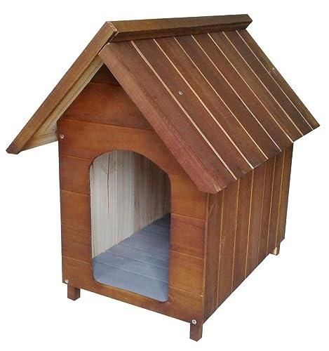 Casa Casinha De Cachorro em Madeira Pintada Gigante N6 (Cerejeira)