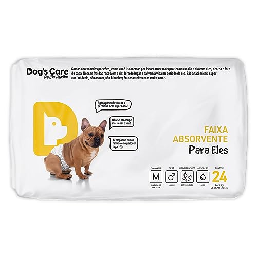Dog's Care Eco Fralda Absorvente Para Machos - M 24 Unidades
