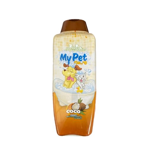 My Pet Brasil Coco - Shampoo e condicionador para cachorros, 2 em 1, 700ml