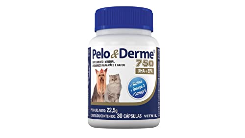 VETNIL Pelo E Derme 750Mg Dha + Epa 30 Cápsulas Vetnil