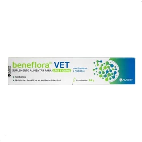 Avert Suplemento Alimentar Beneflora Vet Para Cães E Gatos Multicor 14G