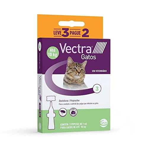 Ceva VECTRA GATOS 3 PIPETAS 1 ML CADA,Mult-colored