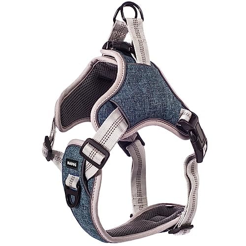 Coleira Peitoral Antipuxão para Cachorro MADOG Comfort (Azul, M)