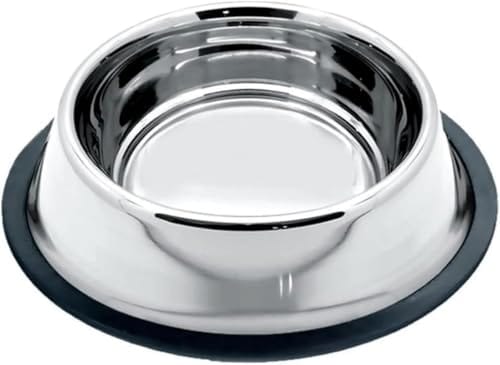 Comedouro e Bebedouro Aço De Inox Para Pet Cachorro Cães e Gato Pote Vasilha Ração Água Antiderrapante De Animal (150ml)