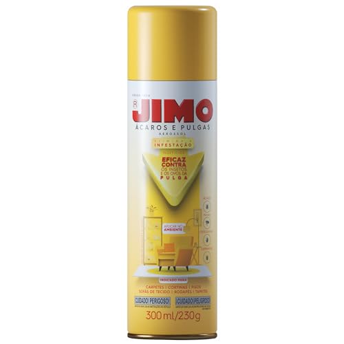 JIMO Combate Ácaros Pulgas Carrapatos Interrompe Crescimento Sem Fragrância Aerossol 300ml