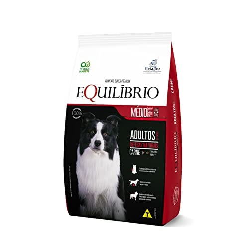 RAÇÃO CÃES EQUILIBRIO RAÇAS MÉDIAS ADULTO CARNE 12KG