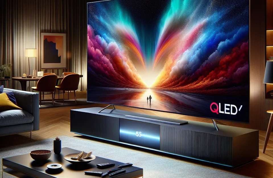 Samsung Smart TV 55" QLED 4K Q60D: Alta Qualidade e Design Inovador