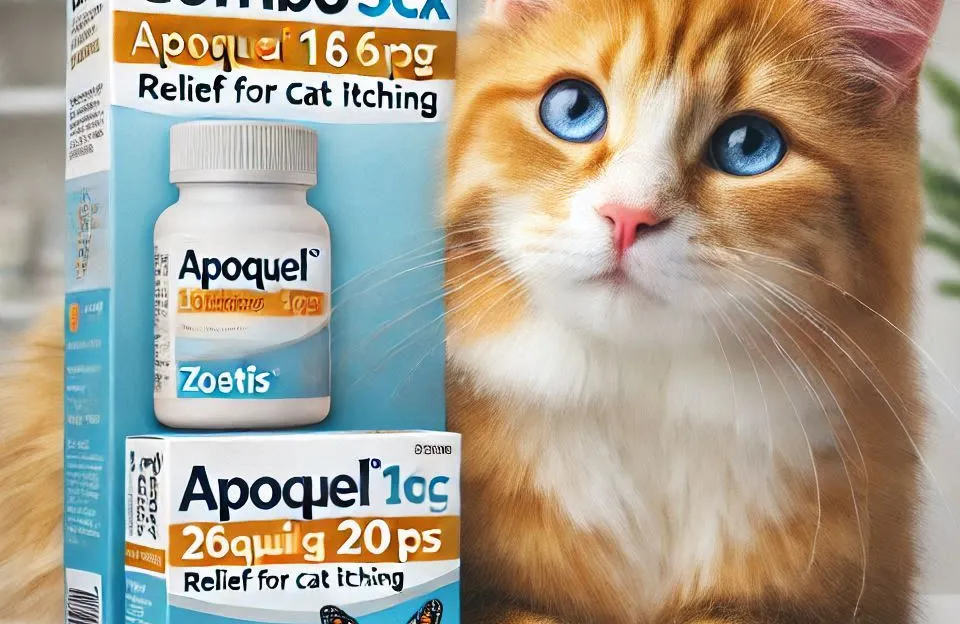 Combo 3cx Apoquel 16mg 20cps - Zoetis: Alívio para a Coceira dos Gatos