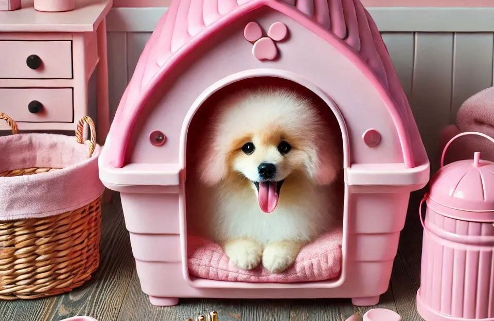 Casinha Rosa Plástica para Cachorro Dog Home Número 3: Conforto e Praticidade