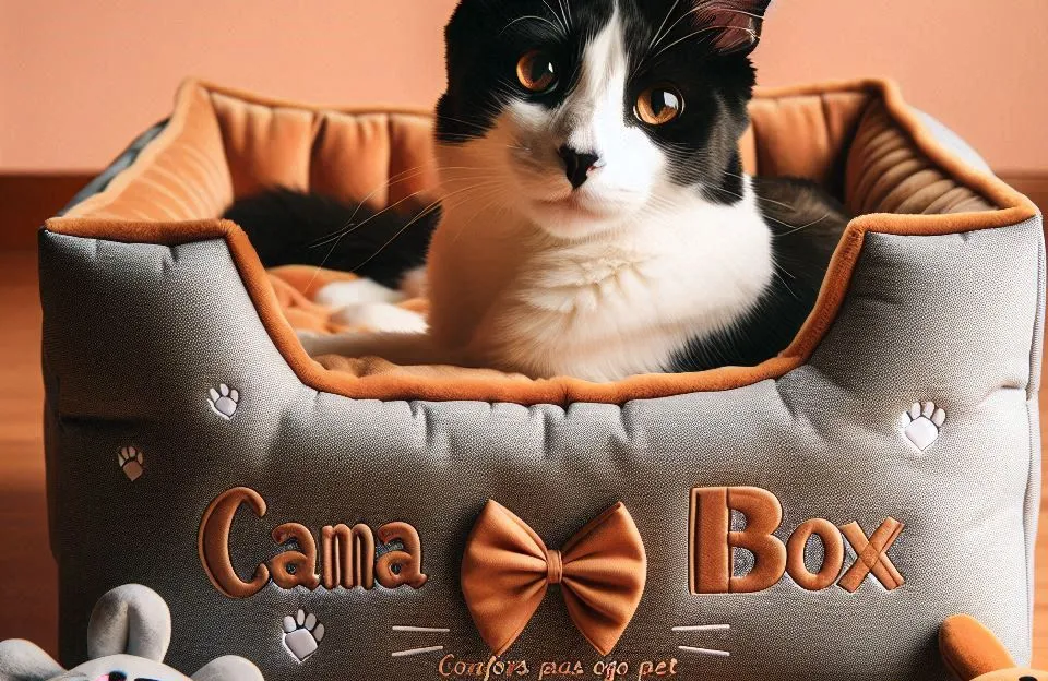 Cama Box Pet Grande para Gatos e Cachorros: Conforto e Estilo para Seu Pet