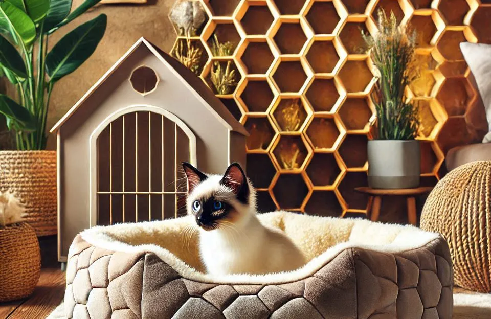 Cama Pet Luxo com Telinha Sextavada: Conforto e Estilo para Seu Animal de Estimação