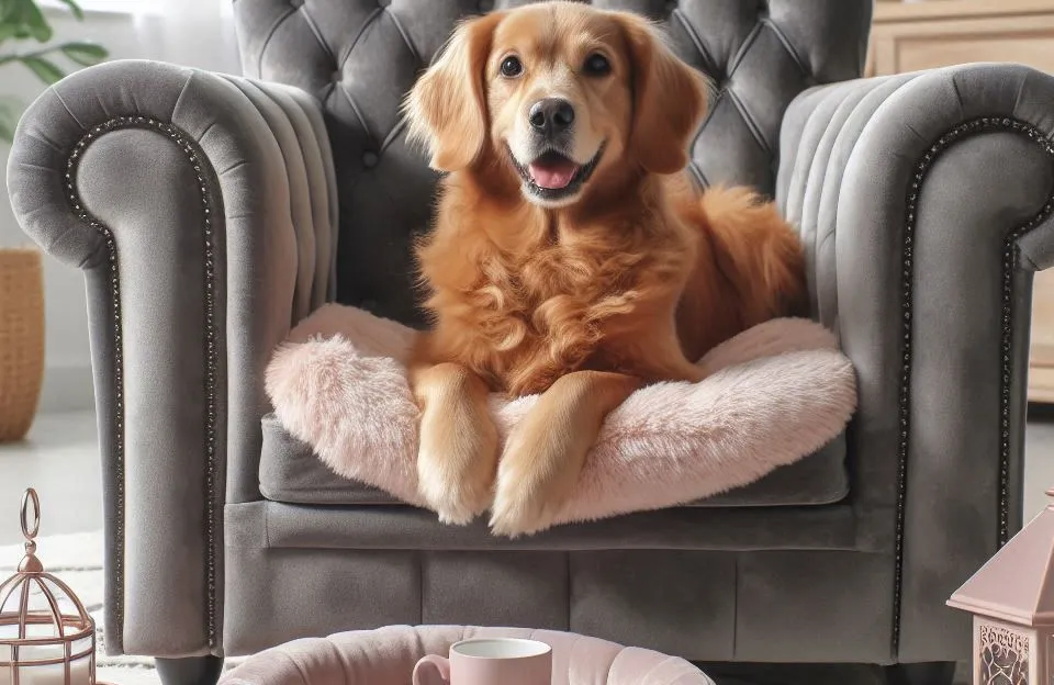 Poltrona Cama Pet Hanna Luxo Veludo: Conforto e Estilo para Seu Pet