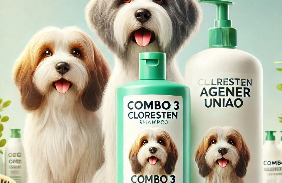 Combo 3 Cloresten Shampoo Agener União - 500ml: Cuidados Essenciais para Seu Pet
