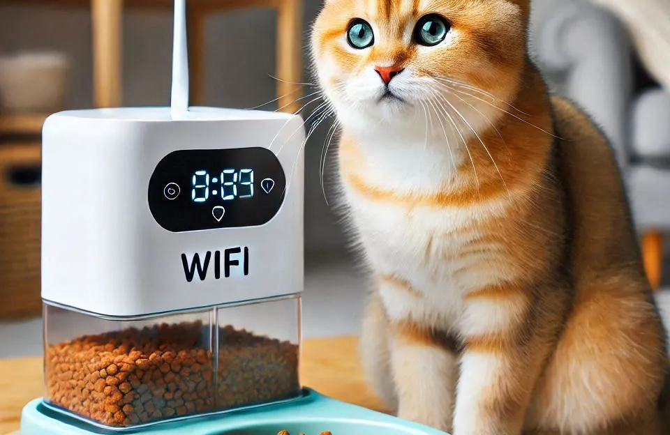 Alimentador Automático para Gatos WiFi: Alimentação Inteligente e Prática