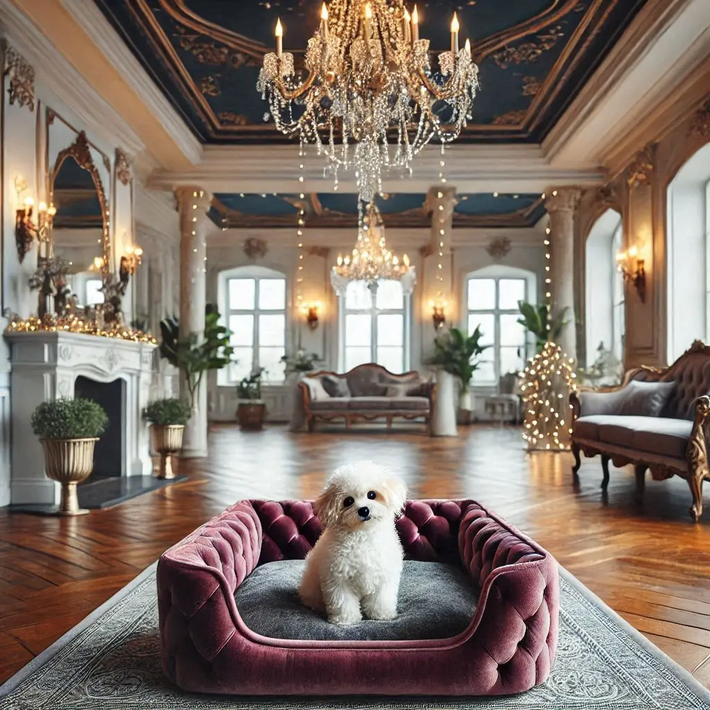 Cama Pet Anne Luxo para Cachorros e Gatos Veludo | Pratikza