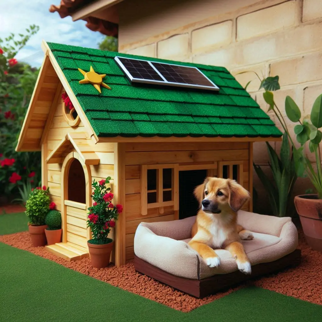 Casa Casinha de Cachorro com Telhado Ecológico Grande N5