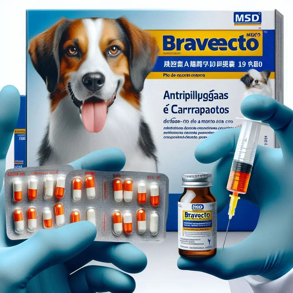 Antipulgas e Carrapatos MSD Bravecto para Cães de 10 a 20 Kg